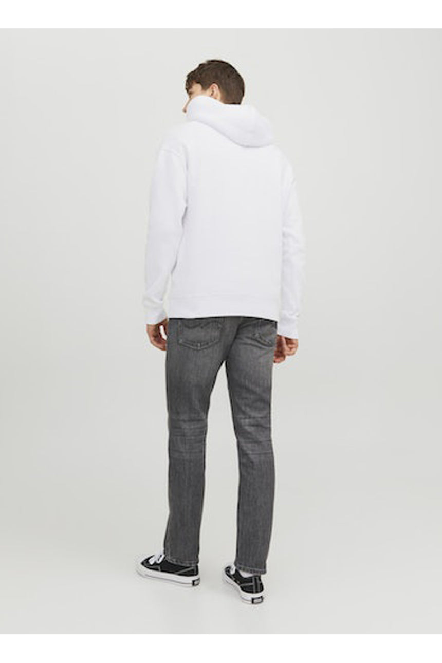 JACK&JONES JJESTAR JJ SWEAT HOOD NOOS 12233972 - Beyaz
