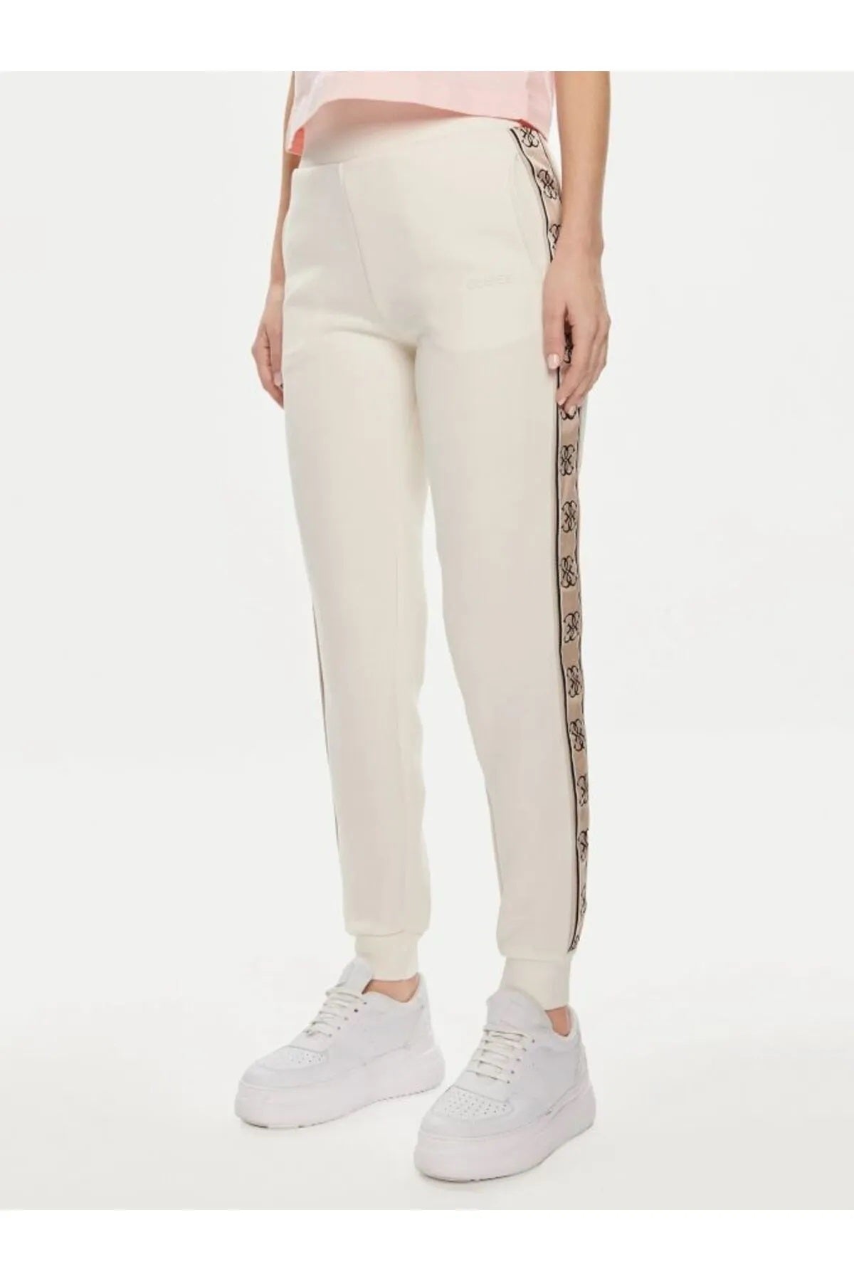Guess V2YB15KB3P2 Kadın Eşofman Altı - Krem