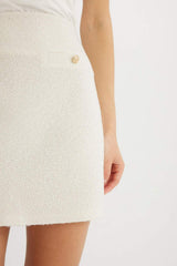 Defacto Kadın Woven Skirt D3952AX - Ekru