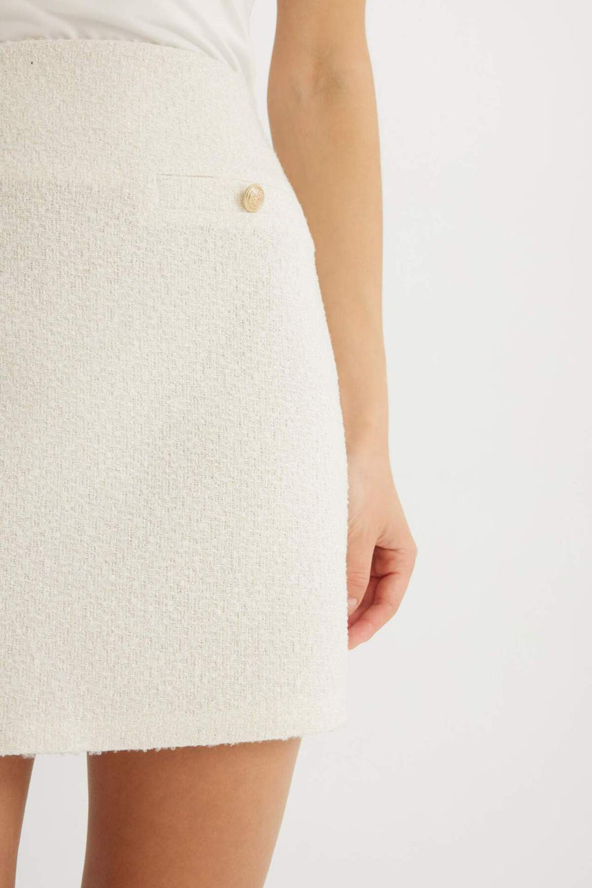 Defacto Kadın Woven Skirt D3952AX - Ekru