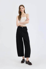 Defacto Kadın Trousers E3874Ax - Siyah