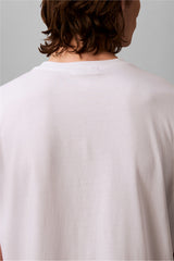 Calvin Klein Erkek SS Hero Monologo Tee 20s LV04RB862G - Beyaz