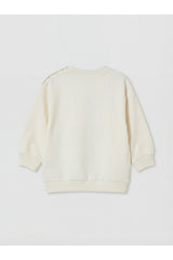 LC Waikiki Erkek Bebek Baskılı Sweatshirt Eşofman Takımı W62007L1 - Açık Bej