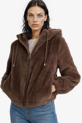 Defacto Kadın Faux Fur F2148Ax - Gri/ Kahverengi