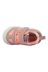 Sporline Vicco pudra pembe renkli, PU malzemeden üretilmiş, cırt cırtlı çocuk sneaker ayakkabısı