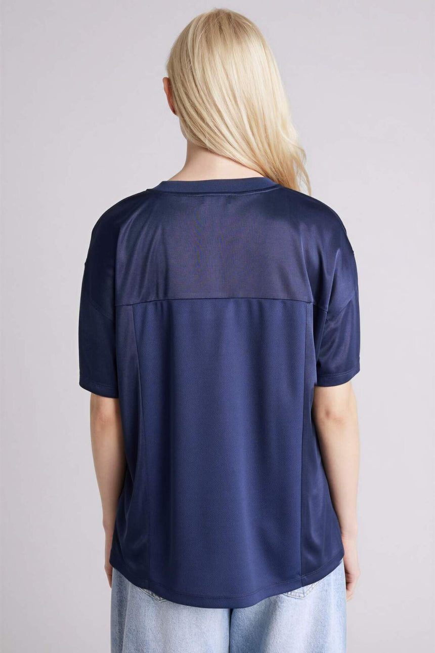Defacto Kadın Short Sleeve T-Shirt G2344AX - Koyu Lacivert