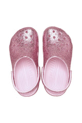 Crocs Classic Chunky Glitter Clog Çocuk Terlik 211939 - Açık Pembe