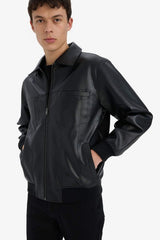Defacto Erkek PU Mont C5843AX - Siyah