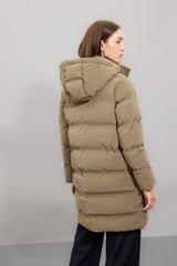 Defacto Kadın Parka C3849AX - Gri/ Kahverengi