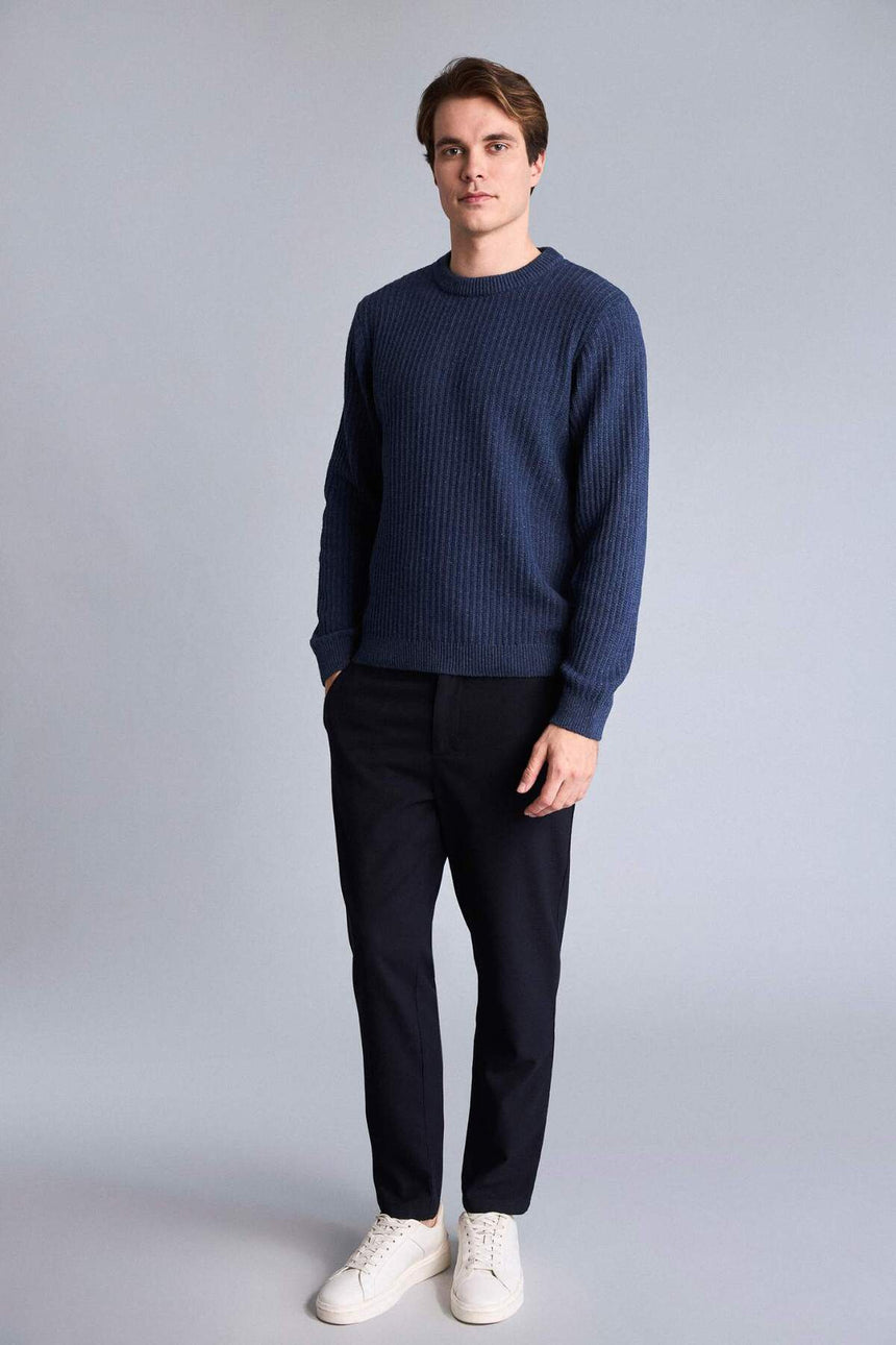 Defacto Erkek Pullover E0811Ax - Açık Çivit Mavisi