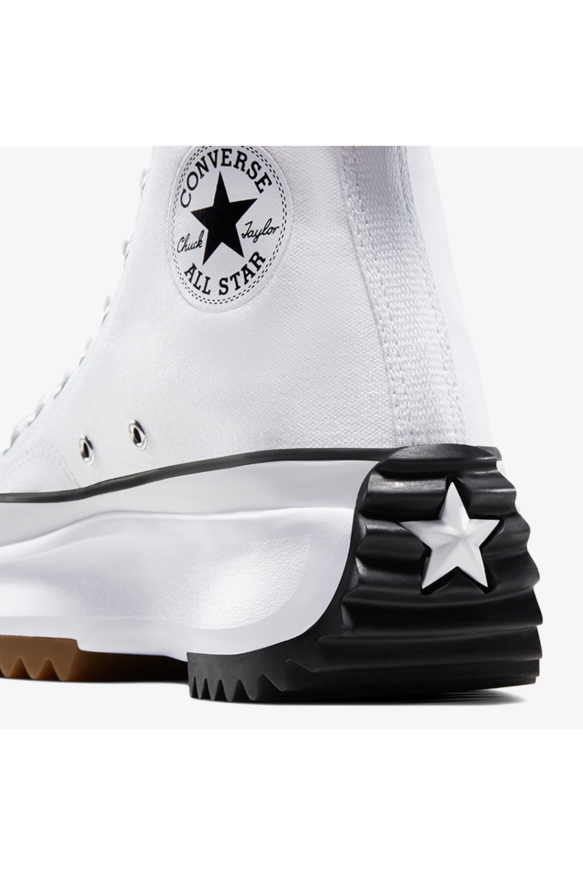 Converse Run Star Hike Platform Leather Unisex Sneaker A04293C - Siyah / Beyaz