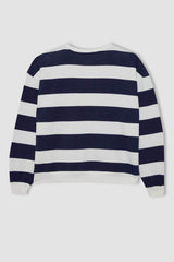 Defacto Kadın Sweat Shirt A1883Ax - Koyu Lacivert
