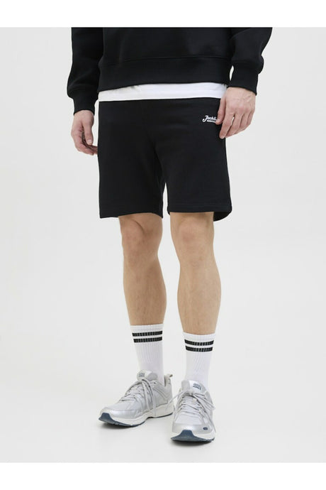 JACK&JONES JPSTGORDON ARCHIVE SWEAT SHORTS MID SN 12288638 - Siyah