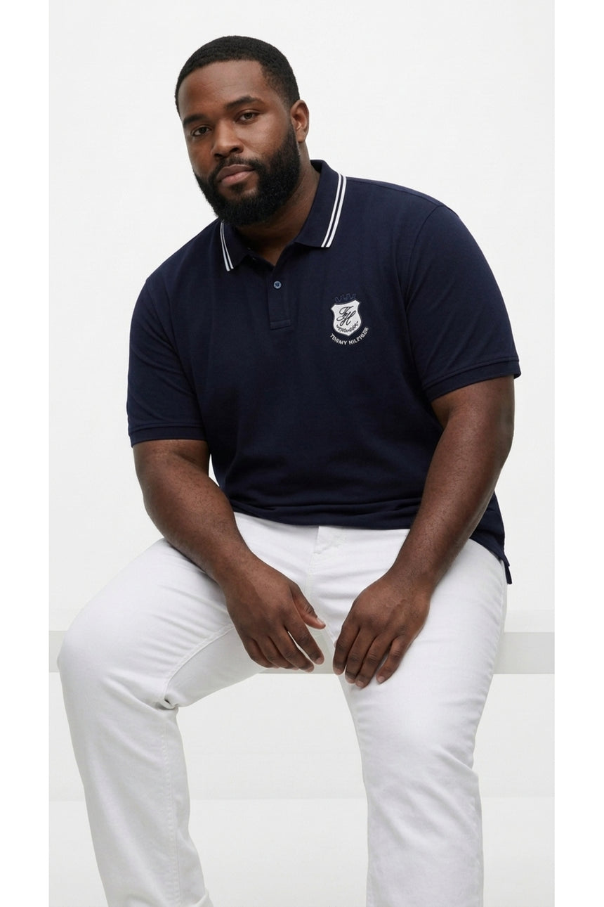 Tommy Hilfiger Erkek BT-PIQUE BADGE REG POLO-B MW0MW44090 - Koyu Lacivert