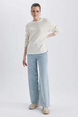 Defacto Kadın Pullover H6905Az - Ekru