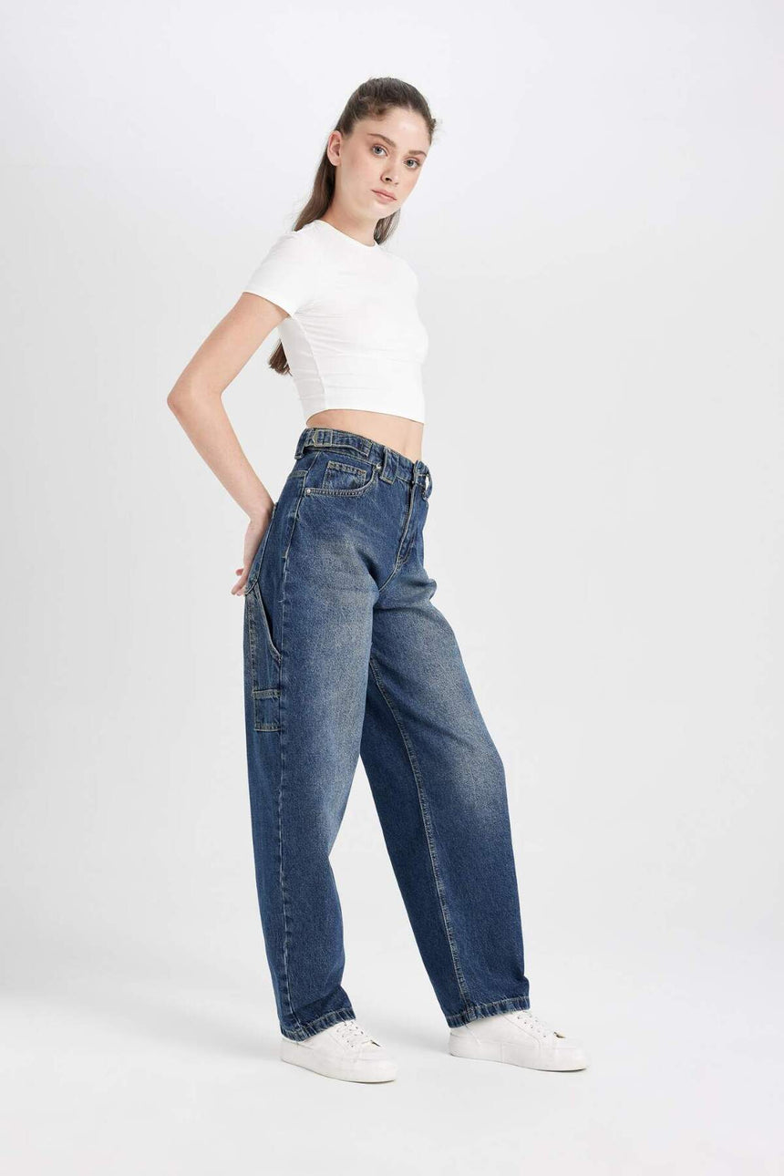 Defacto Kadın Trousers D0748Ax - Mavi