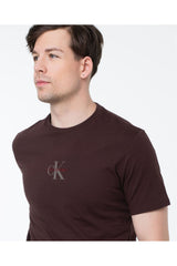 Calvin Klein Erkek SS 30S MICRO MONOLOGO GRAPHIC TE LV04RB866G - Kahverengi