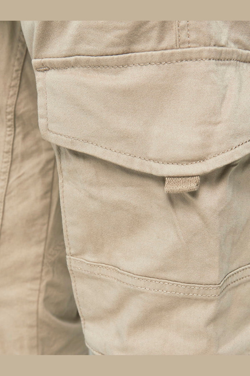 JACK&JONES JPSTPAUL FLAKE CARGO CROCKERY NOOS 12193754 - Açık Kahverengi