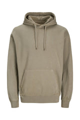 JACK&JONES JJECHARGE FADED SWEAT HOOD NOOS 12268272 - Gümüş