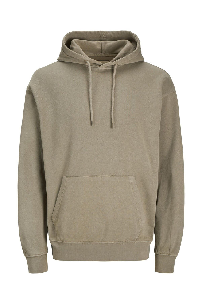 JACK&JONES JJECHARGE FADED SWEAT HOOD NOOS 12268272 - Gümüş