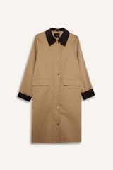 Defacto Kadın Trenchcoat E8594Ax - Açık Kahve