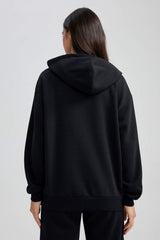 Defacto Kadın Sweat Shirt W8071Az - Siyah