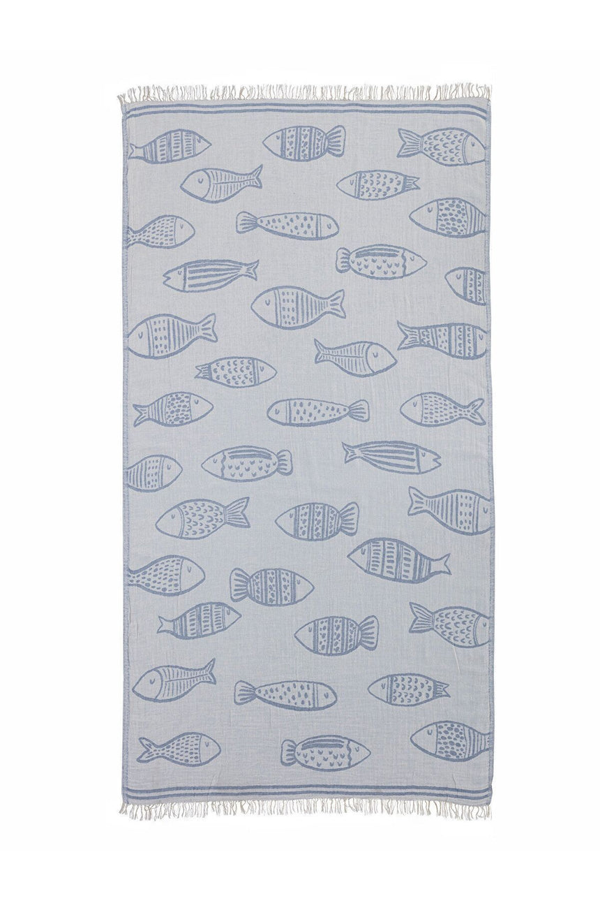 LCW HOME S6AI53B8 HAV,FISHS-PEST - Çivit Mavisi