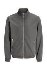 JACK&JONES JJERUSH HARRINGTON BOMBER NOOS 12204277 - Koyu Gri