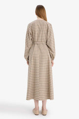 Defacto Kadın Long Sleeve Woven Dress G6019AX - Açık Kahve