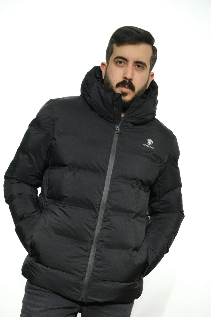 LUMBERJACK 4W ML NOLAN COAT 2SN22 4PR KISA KABAN - Siyah