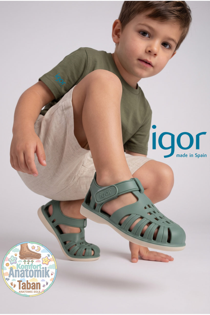 İGOR ÇOCUK BB355 TOBBY SOLID BICOLOR - Yeşil