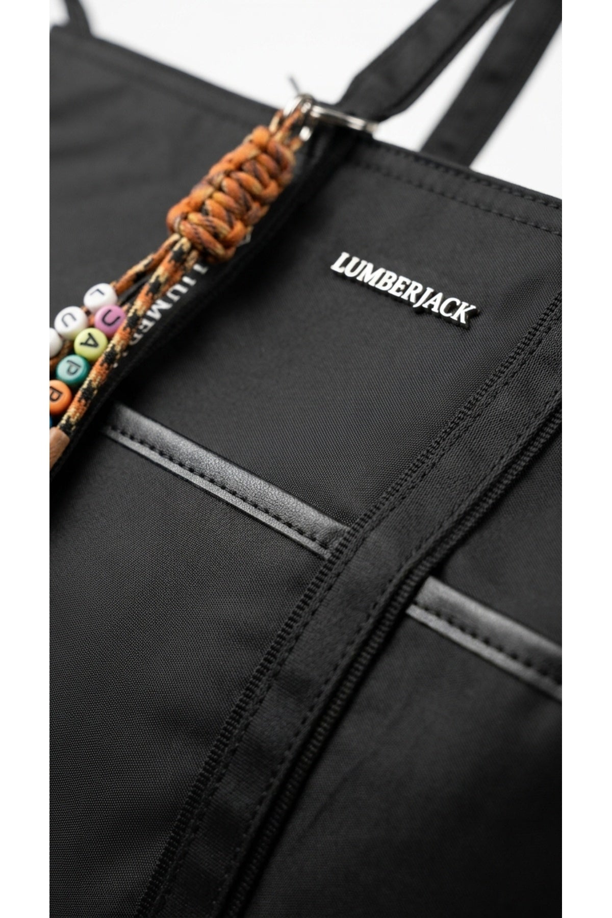 Lumberjack Unisex Tex Seri Shopper Omuz Çantası - Siyah
