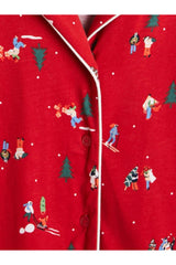 LC Waikiki Kadın Pijama Takımı W6Q416D8 - Kırmızı