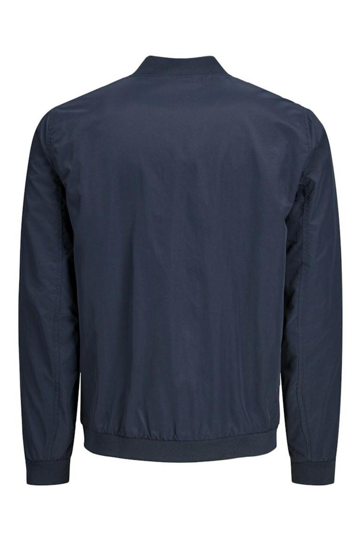 Jack & Jones Rush Erkek Büyük Beden Bomber Mont 12173990 - Koyu Lacivert