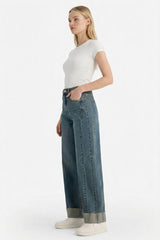 Defacto Kadın Trousers F8238AX - Koyu Mavi