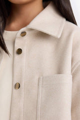 Defacto Çocuk Long Sleeve Shirt F2271A8 - Ekru
