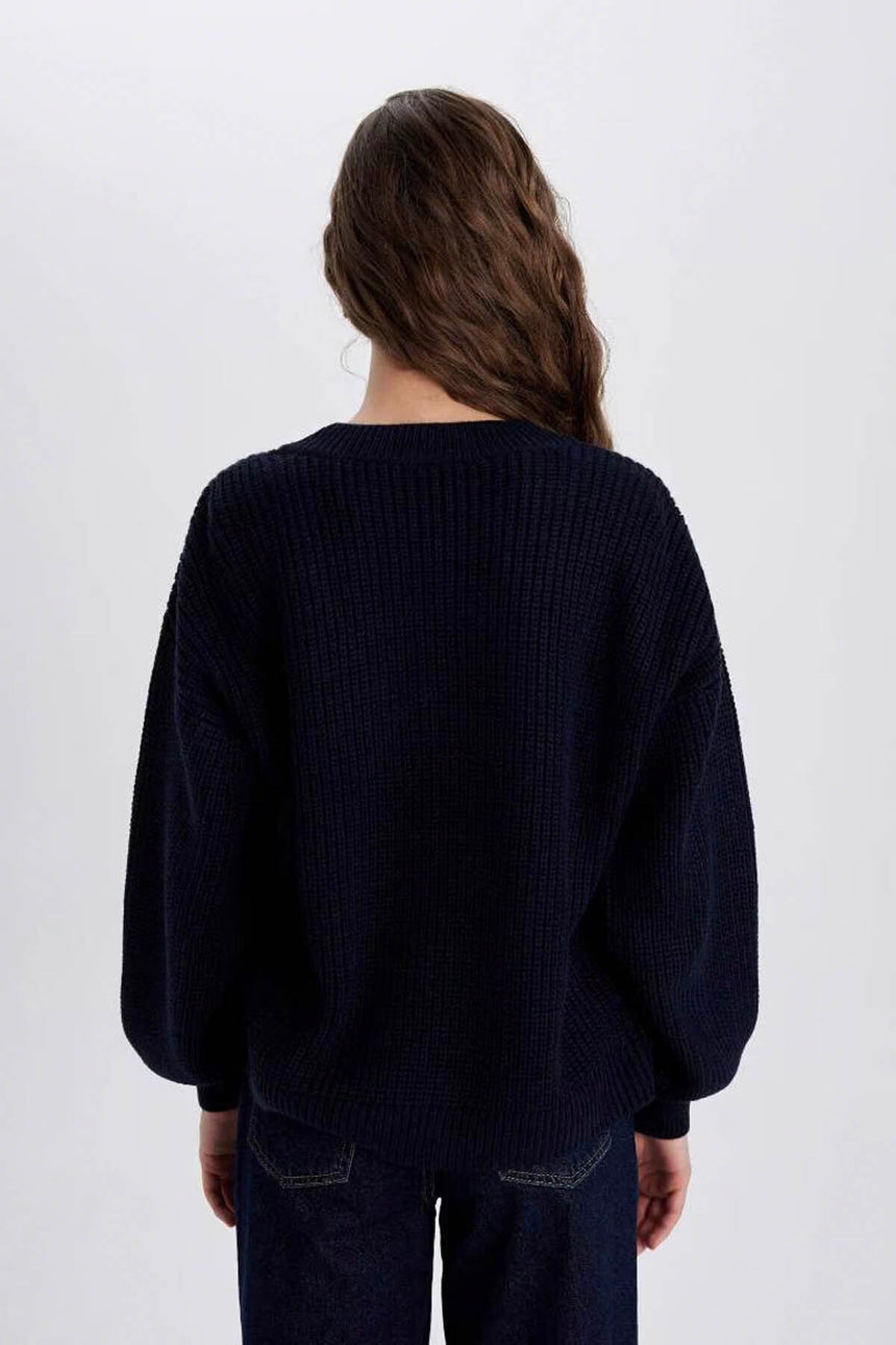 Defacto Kadın Pullover Z7135Az - Koyu Lacivert