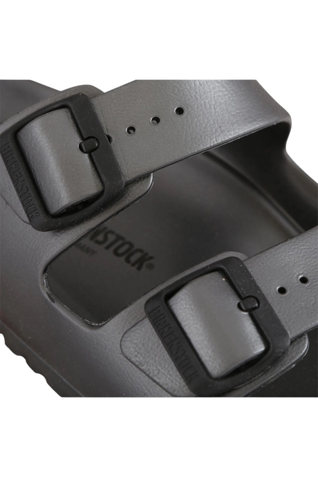 Sporline Birkenstock Arizona Eva antrasit renkli erkek terlik, ayarlanabilir tokalı hafif EVA malzeme detaylı