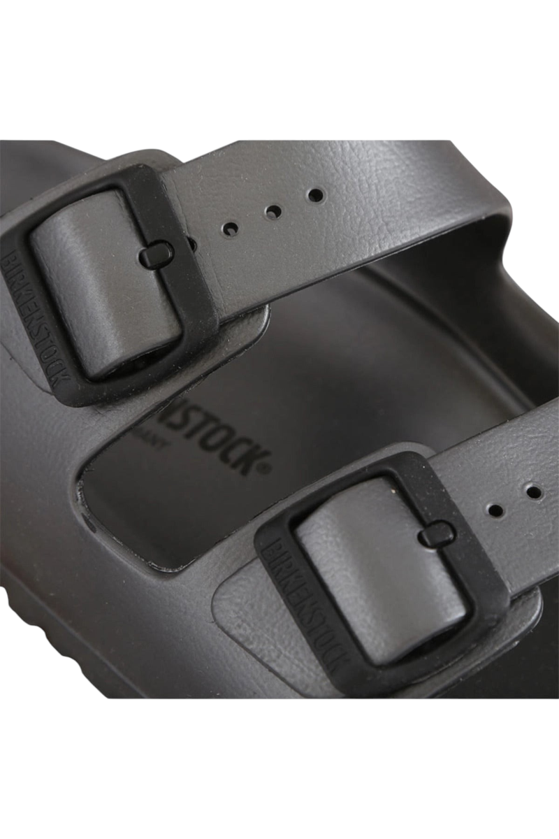 Sporline Birkenstock Arizona Eva antrasit renkli erkek terlik, ayarlanabilir tokalı hafif EVA malzeme detaylı