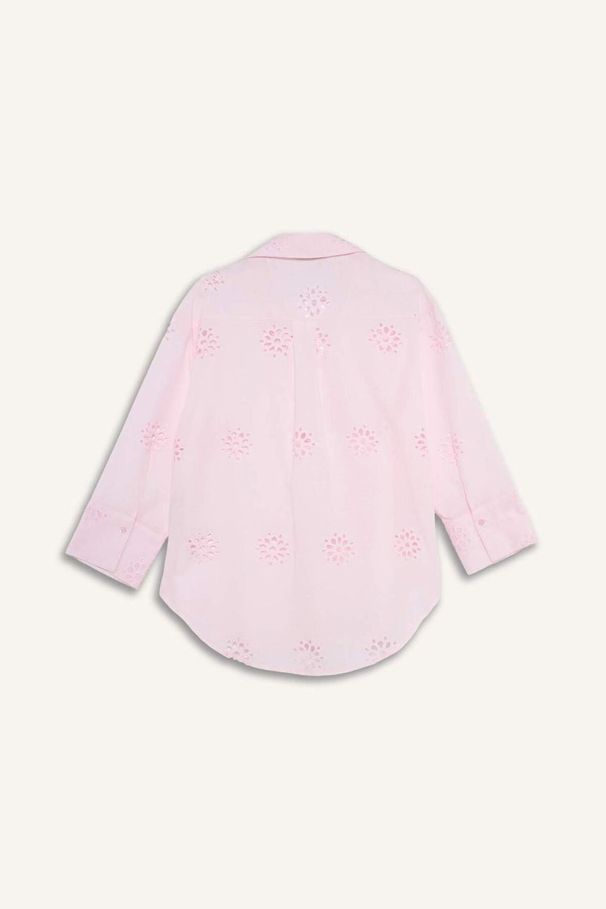 Defacto Kadın Long Sleeve Shirt B5419AX - Açık Pembe