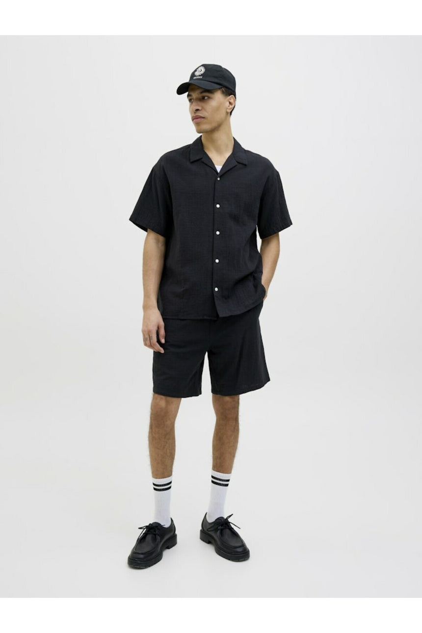 JACK&JONES JPSTJAIDEN PATRAS JOGGER SHORT REG 12274758 - Siyah