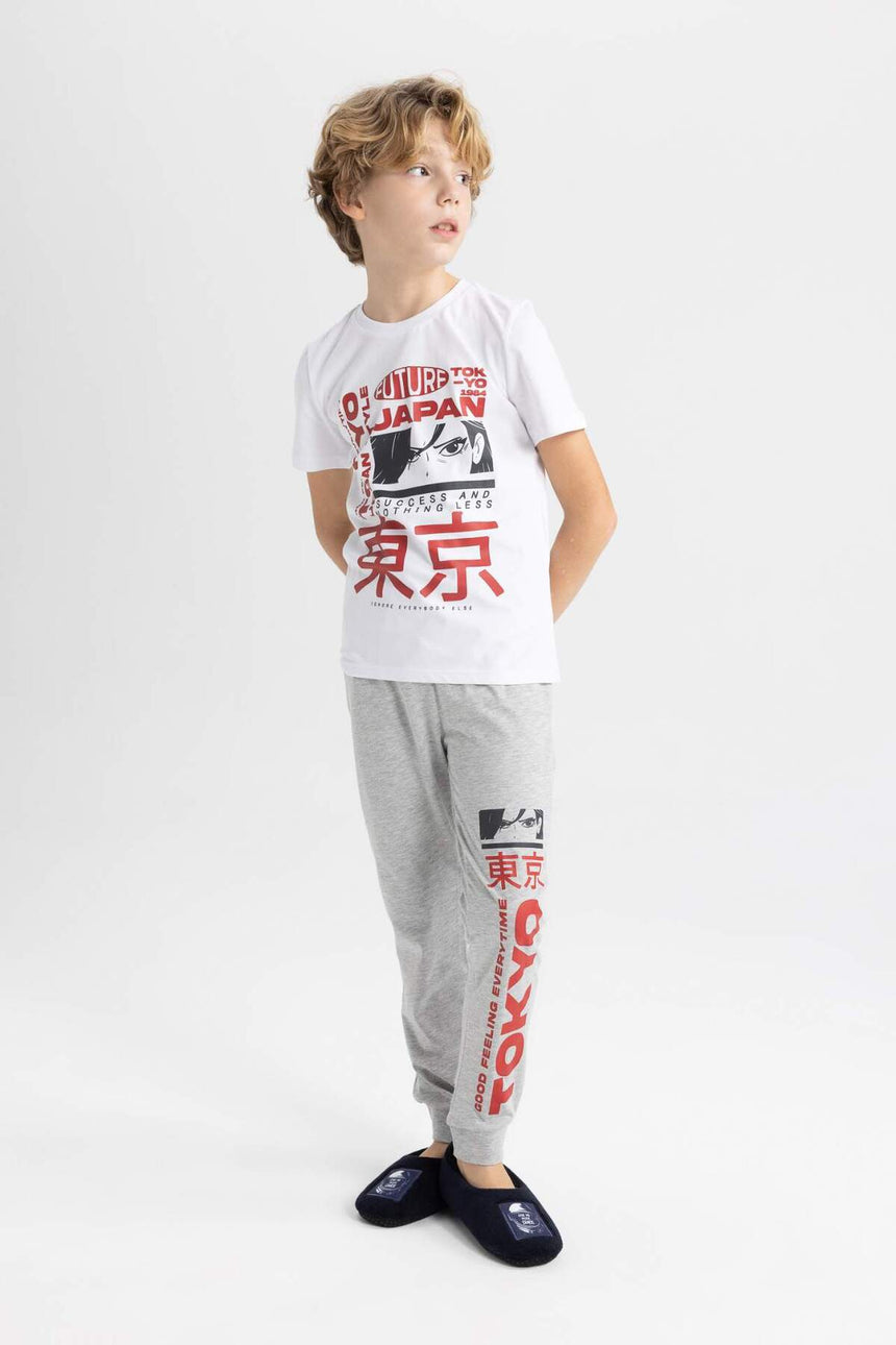 Defacto Çocuk Knitted Pyjamas C0623A8 - Beyaz