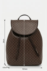 Calvin Klein Kadın EMBLEM AOP MINI BACKPACK LV04F3507G - Kahverengi