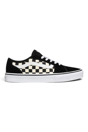 Sporline Vans Filmore Decon siyah beyaz damalı desenli tekstil erkek sneaker ayakkabı