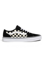 Sporline Vans Filmore Decon siyah beyaz damalı desenli tekstil erkek sneaker ayakkabı