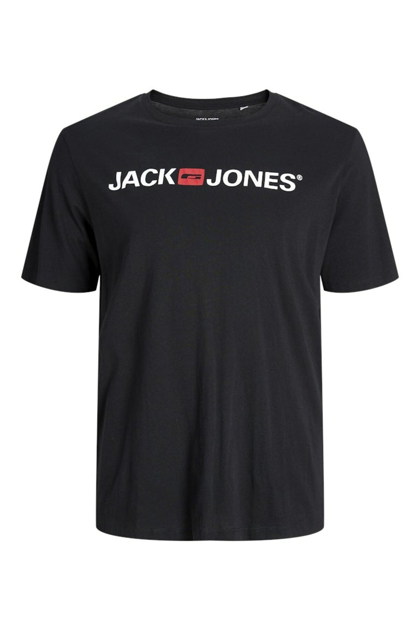 JACK&JONES JJECORP LOGO TEE SS CREW NECK NOOS PLS 12184987 - Siyah