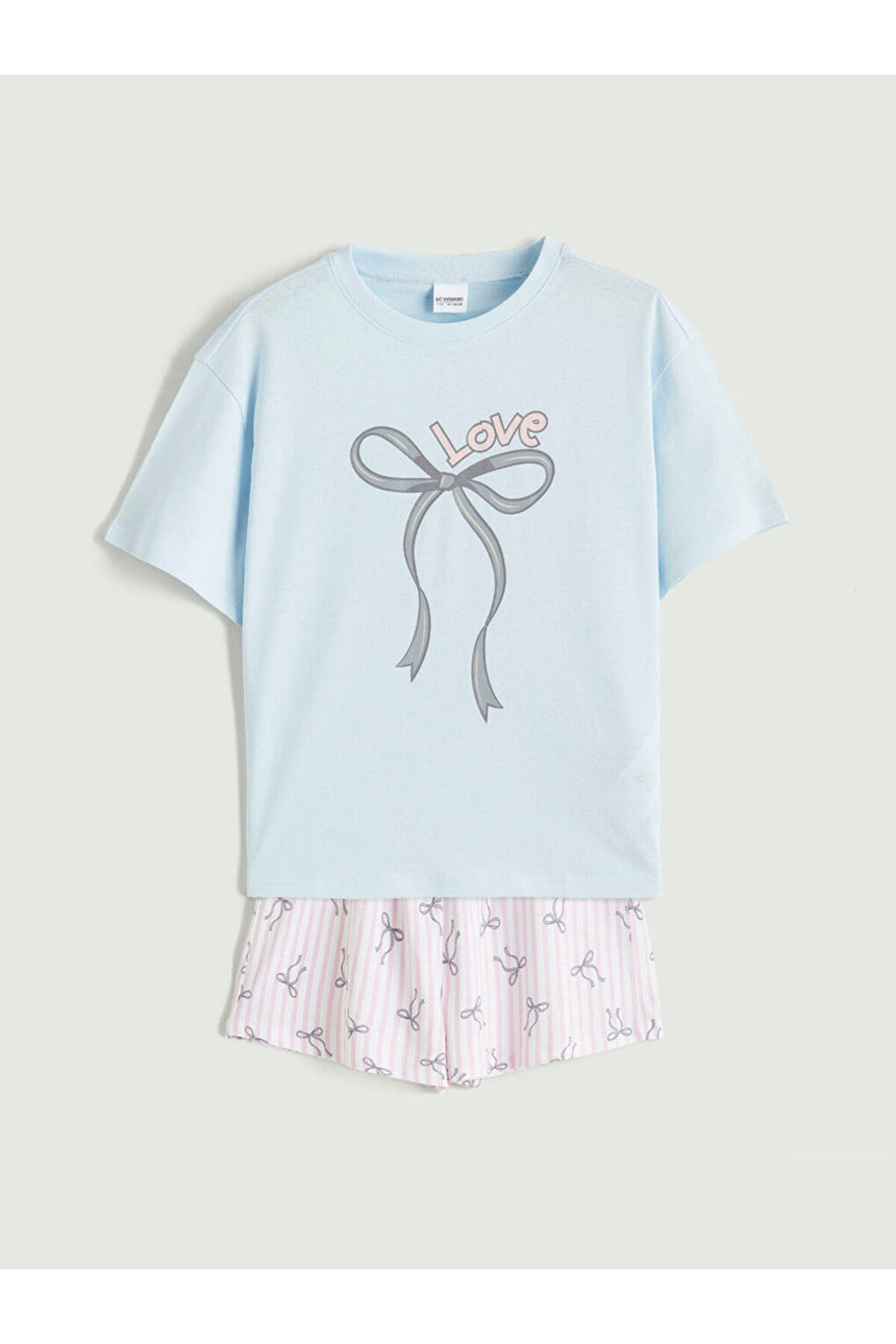 LC Waikiki Çocuk Pijama Takımı S6CL23B4 - Açık Mavi