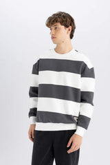 Defacto Erkek Sweat Shirt A9066Ax - Antrasit