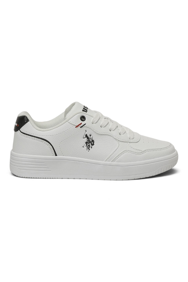 Sporline U.S. Polo Assn. beyaz renkli, microfiber ve tekstil malzemeden üretilmiş şık erkek sneaker ayakkabı