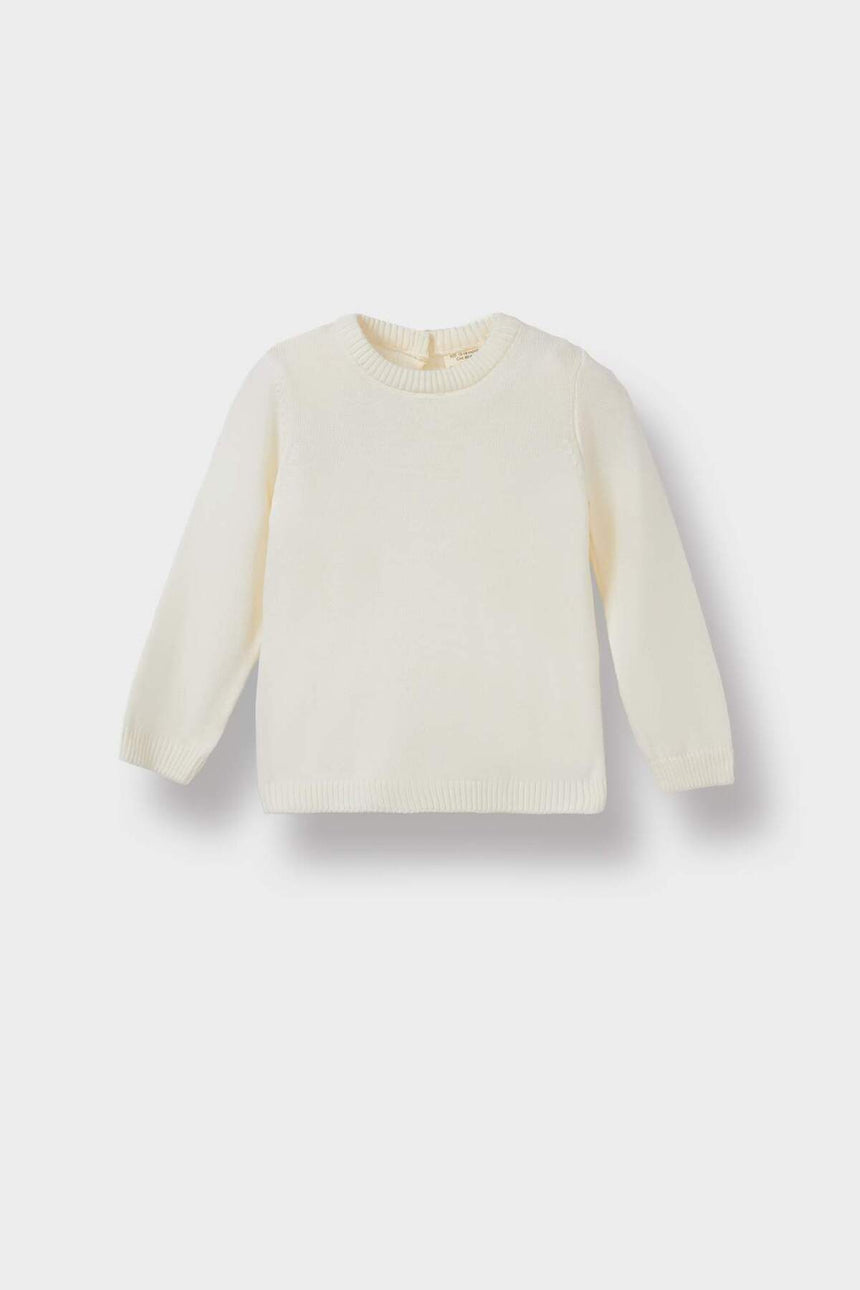 Defacto Çocuk Pullover X8187A2 - Ekru